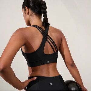 Athleta Black Strappy Sports Bra